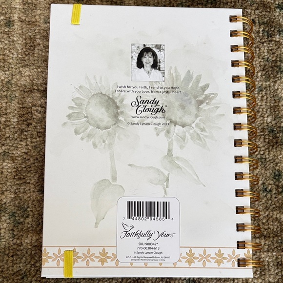 NWT Amazing Grace Sunflower Spiral Notebook - Picture 4 of 7